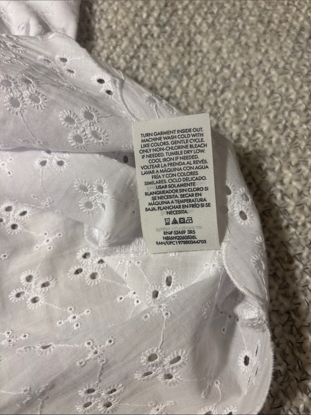 White Eyelet Lace Camisole - Picture 7 of 9